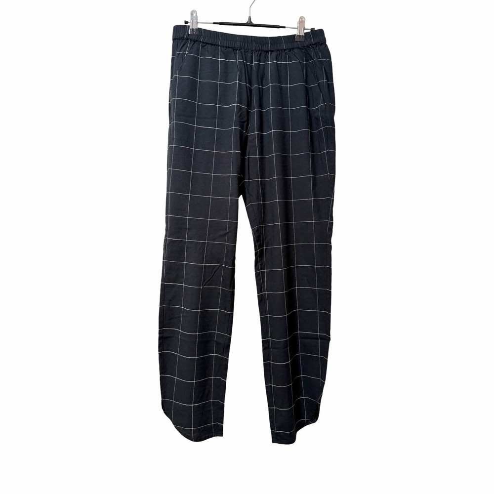 Marine Layer Womens Allison Lightweight Pull On Pant Size S Black Windowpane NEW